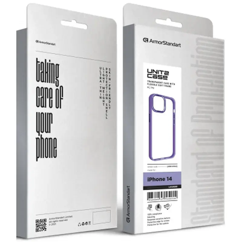 Чохол до мобільного телефона Armorstandart UNIT2 Apple iPhone 14 Lavander (ARM69942) - фото 5