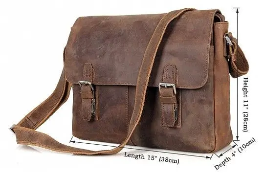 Сумка чоловіча 14420 Vintage коричнева - фото 10