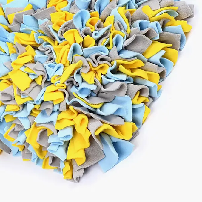 Килимок для нюхання для собак Derby Bone Shape Pet Snuffle Mat, Yellow - фото 2