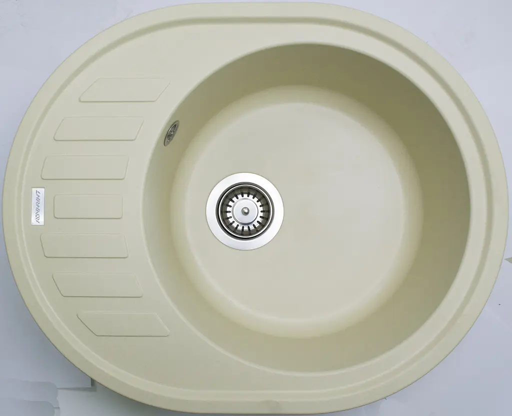Кухонна мийка Adamant Ovum 615x495x200 Бежевий ivory 000008382 - фото 2