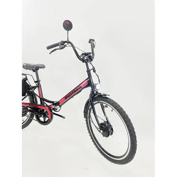 Електровелосипед Mustang 24 дюйми 500W 36V 18Ah червоний - фото 3