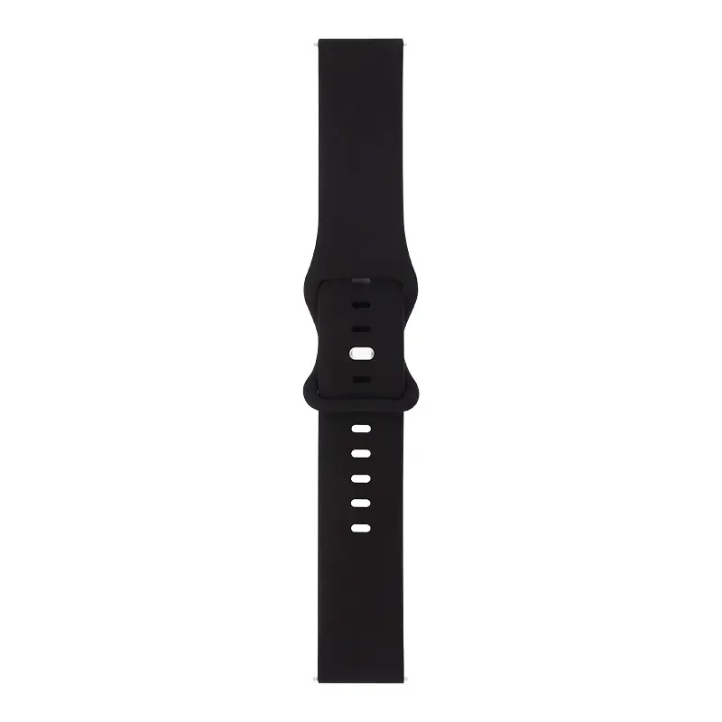 Браслет Eight для Samsung Galaxy Watch 4 - чорний ширина кріплення 20мм силікон Watchbands (W41-0WB81644876) - фото 4