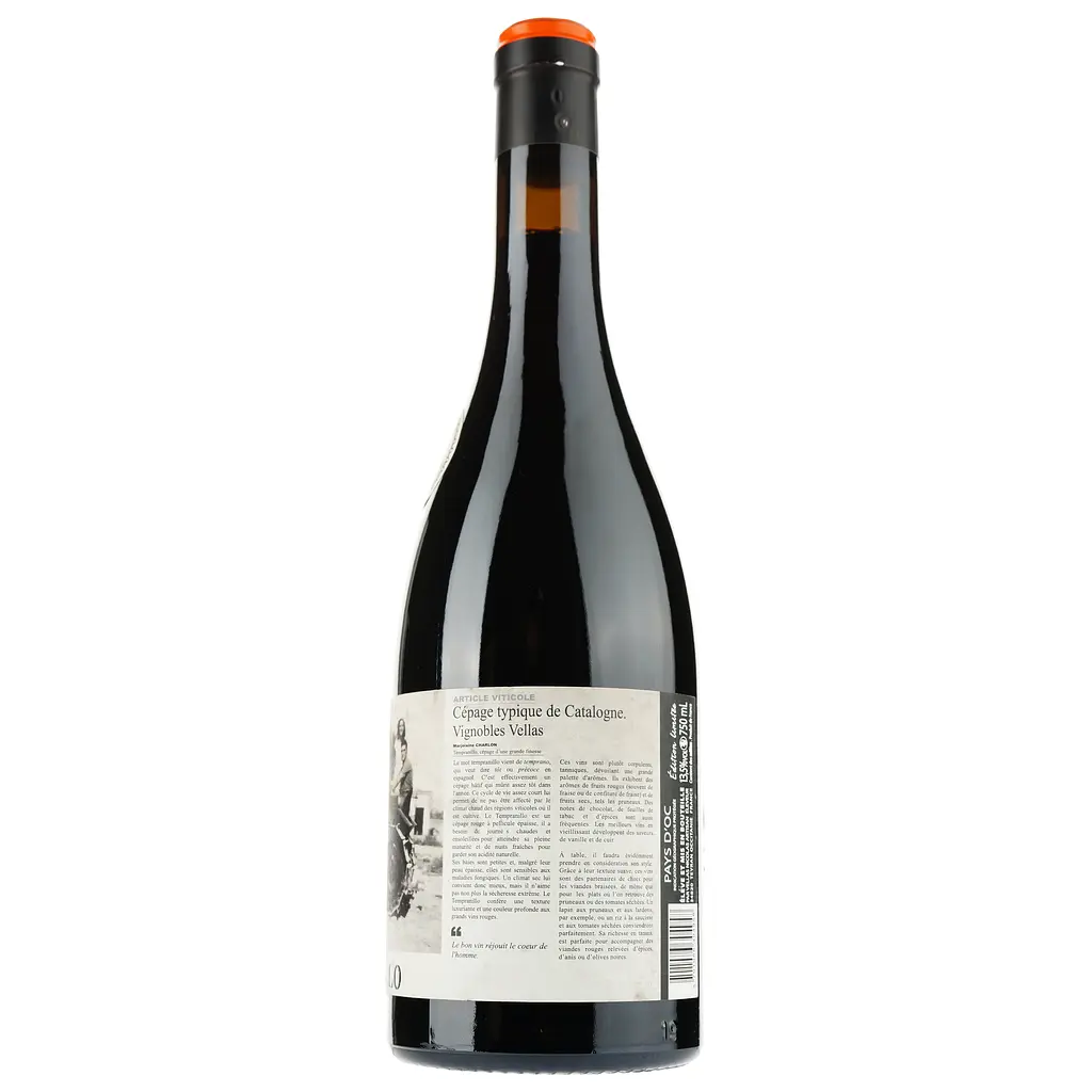 Вино Les Cepages Oublies Tempranillo IGP Pays D'Oc, червоне, сухе, 0,75 л - фото 2