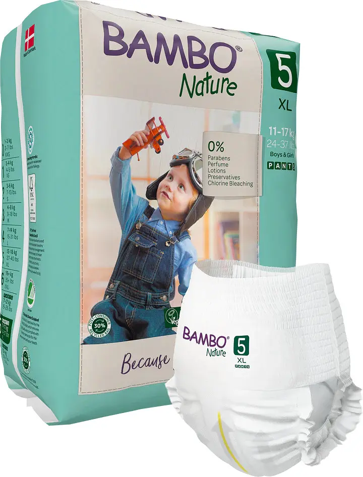 Еко Підгузки-трусики Bambo Nature Pants 5 (12-18 кг), 19 шт. Bambo Nature (19258) - фото 2