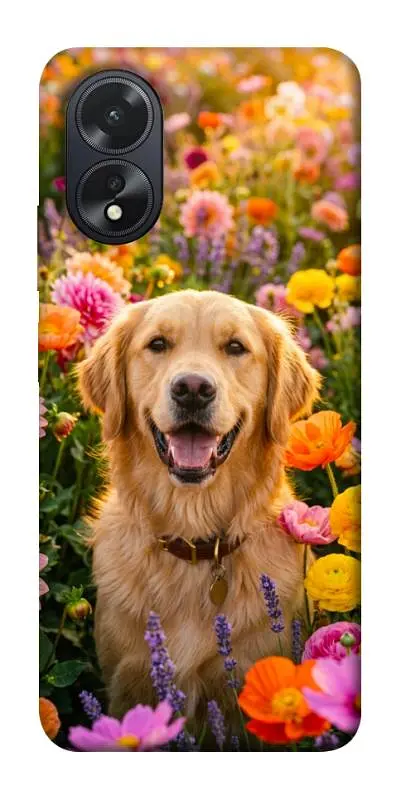 TPU чохол Demsky Flowery labrador для Oppo A38