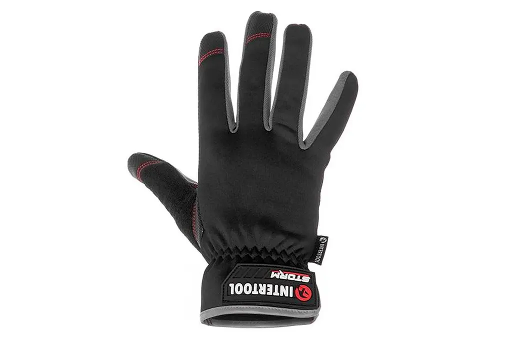 Рукавички робочі захисні Intertool Storm зі спандексу антиковзкі Touchscreen 10" - фото 2