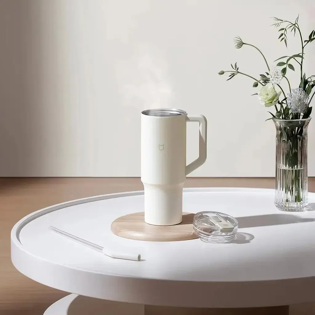 Термокружка Mijia Sippy cup белая - фото 3