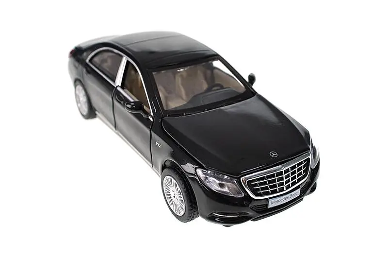 Іграшкова легкова машинка Mercedes-Benz S 600 1:32 Автопром світлозвукові ефекти металева 68401, коробка 18x9x9 см - фото 4