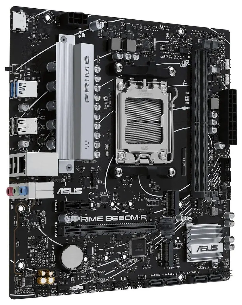 Материнська плата ASUS PRIME B650M-R (PRIME B650M-R) (Socket AM5, AMD B650, Micro-ATX) - фото 2