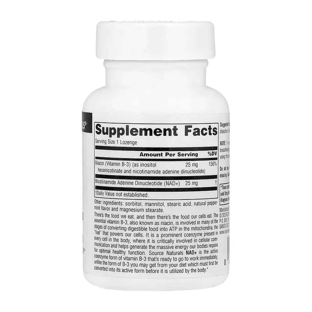 Coenzymated™ B-3 25 mg Peppermint - 60 lozenges - фото 2