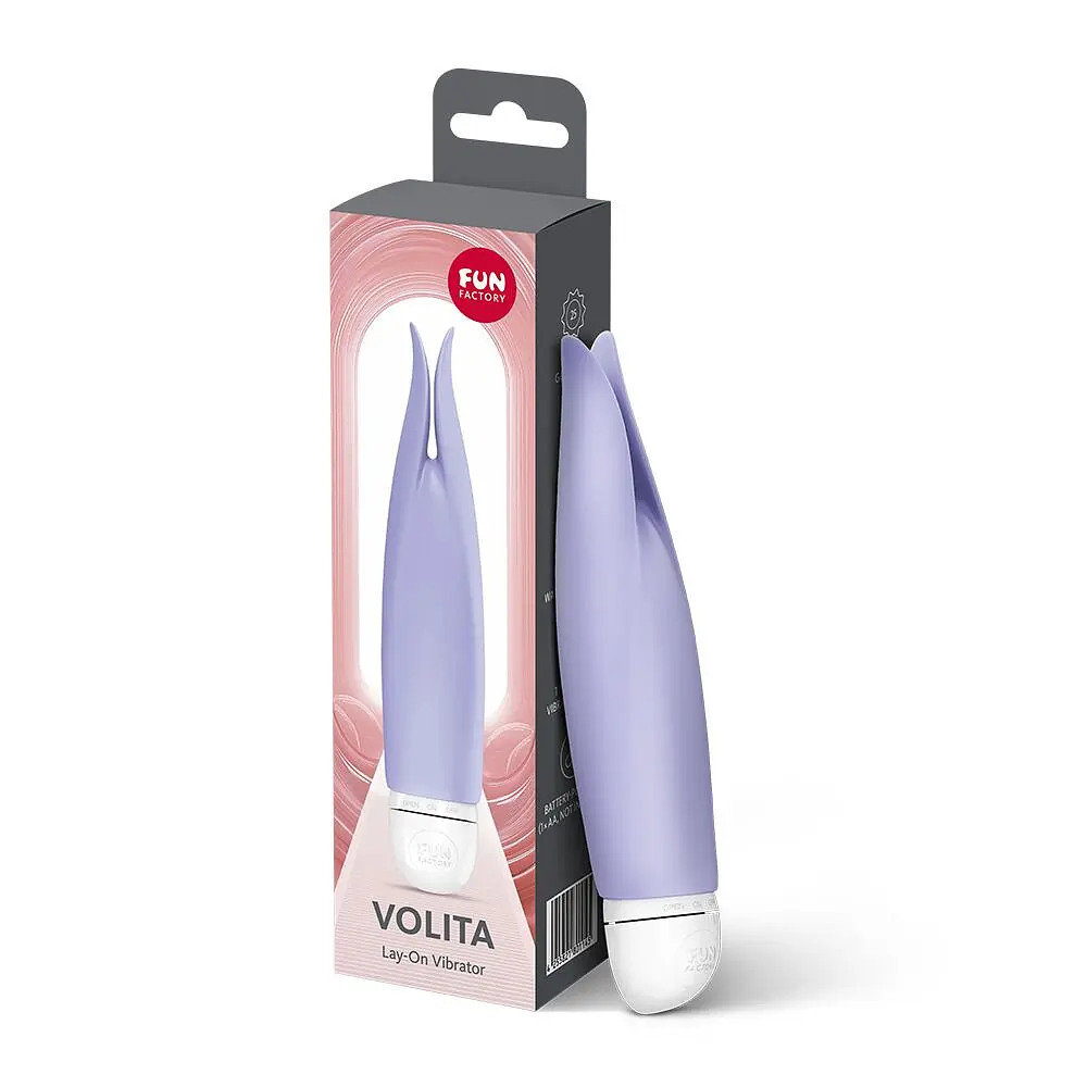 Вібратор з пелюстками Fun Factory VOLITA purple, компактний, дуже тихий, на батарейках - фото 6