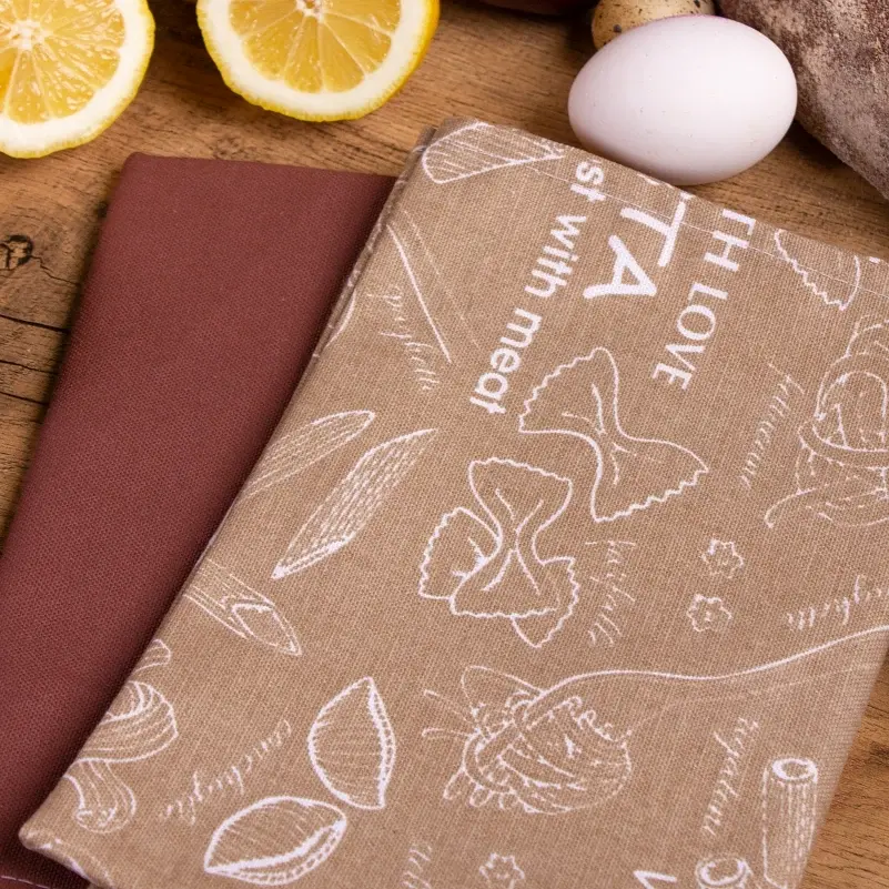 Набор полотенец MirSon №631 Macaroni is brown 60х45 см 2 шт. (2200006740636) - фото 2