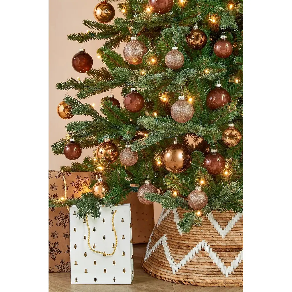 Комплект ялинкових куль Mica Decorations скляні 7/6/5 см шоколад 42 шт. (1180830) - фото 3
