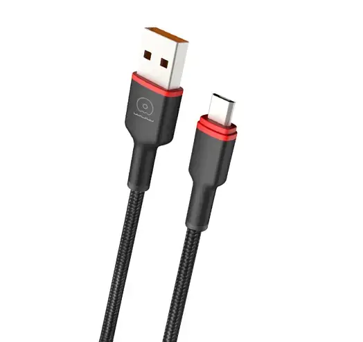 Кабель WUW-X203 USB Type- C 2.4A 1m black
