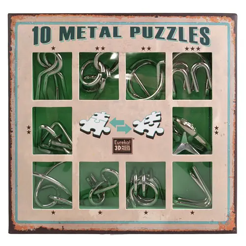 Набір головоломок 10 головоломок Eureka 3D Puzzle 17х16х2,5 см det0007098