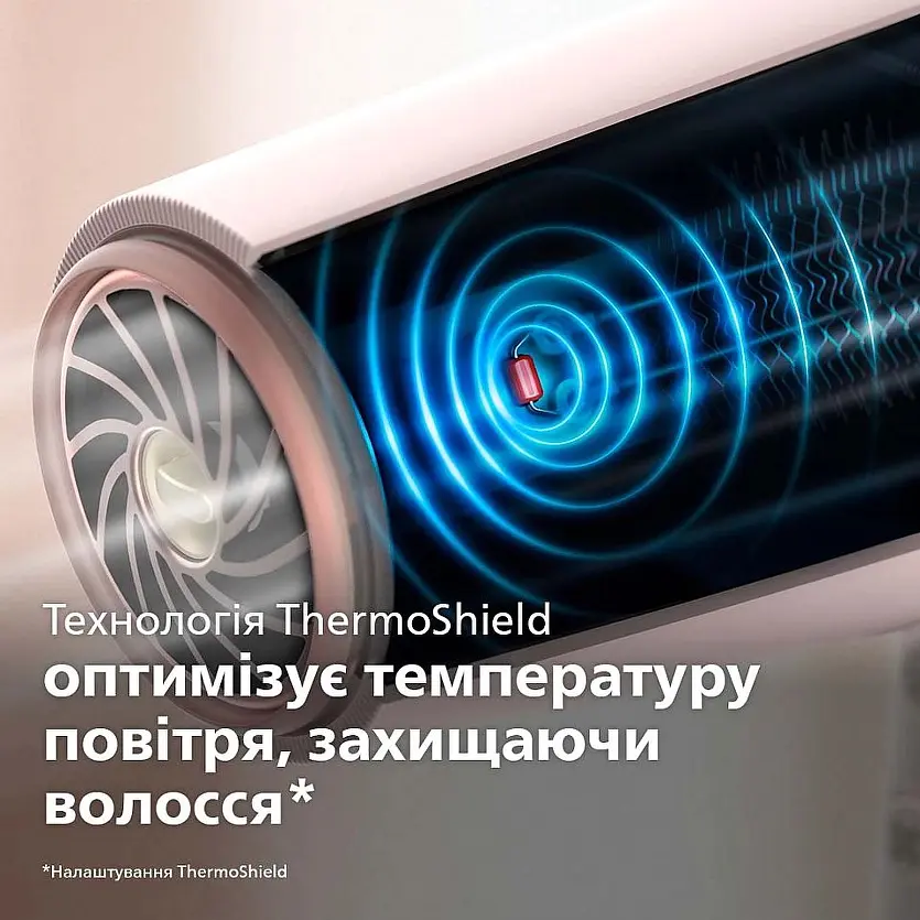 Фен Philips 5000 ThermoShield 2100 Вт 6 режимов белый (BHD500/00) - фото 6