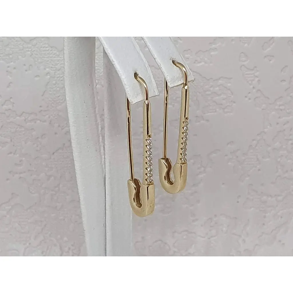 Золоті сережки Імперія золота Шпильки з фіанітами. СВ703И - фото 3