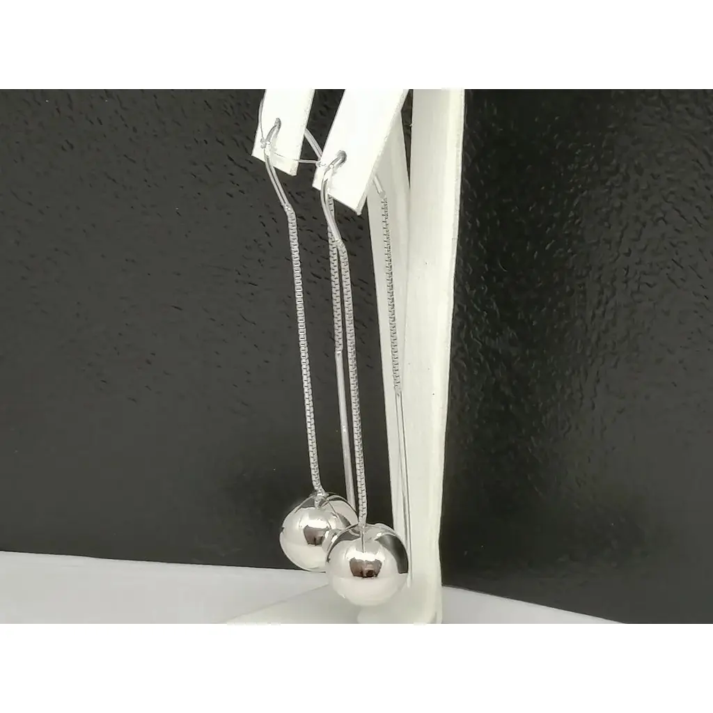 Срібні сережки-протяжки Qvaliz. 902-0808OR - фото 2