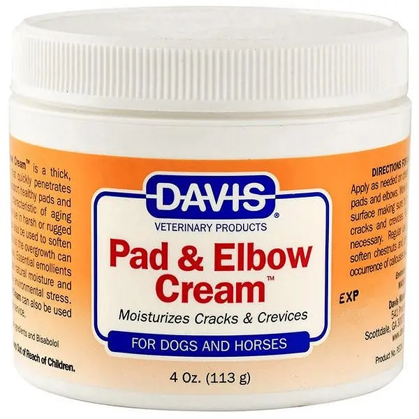 Загоювальний крем Davis Veterinary Pad & Elbow Cream для лап і ліктів собак і коней, 113 мл (PEC04)