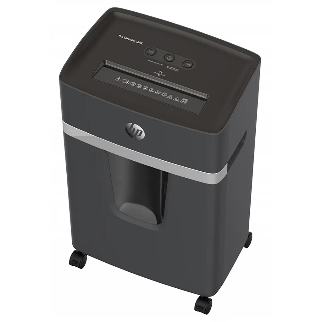 Знищувач документів HP Pro Shredder 10MC, A4, 80g х 10 листів, 2*15, 20 л., P-5 - фото 5