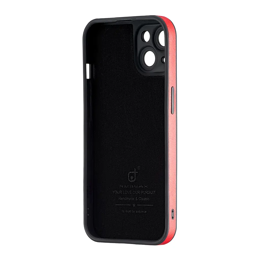 Чохол Jinduka Leather Protected Camera iPhone 14 Red - фото 3