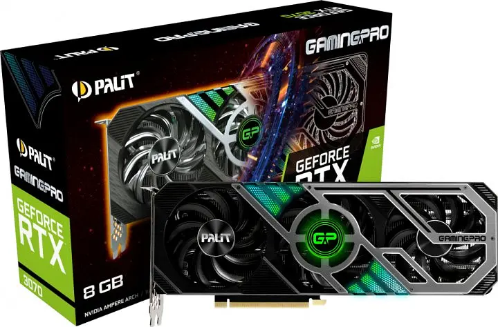 Відеокарта Palit RTX 3070 8GB GamingPro (NE63070019P2-1041A) (GDDR6, 256 bit, PCI-E v4.0) Б/в - фото 5