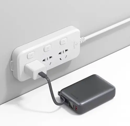 Портативная батарея Swissten POWER BANK 20000 mAh 45 Вт з кабелем Type-C Silver - фото 5