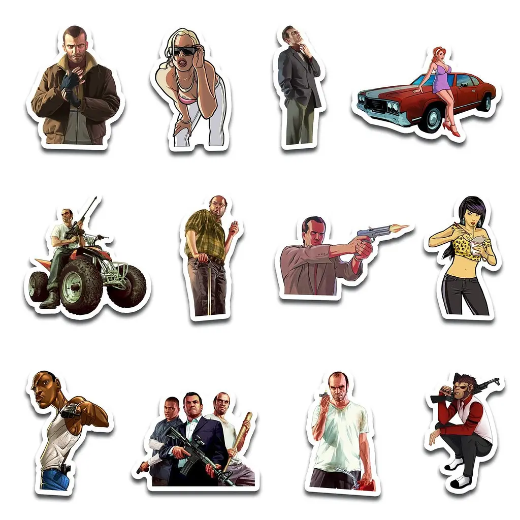 Стикерпак GeekLand GTA 45 штук (SP GTA 01) - фото 5