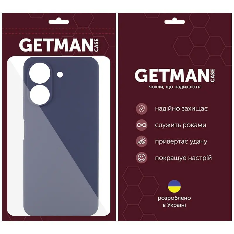 Чохол Getman TPU Liquid Silk Full Camera для Xiaomi Redmi 13Coco C65 Синій/Midnight Blue - фото 5