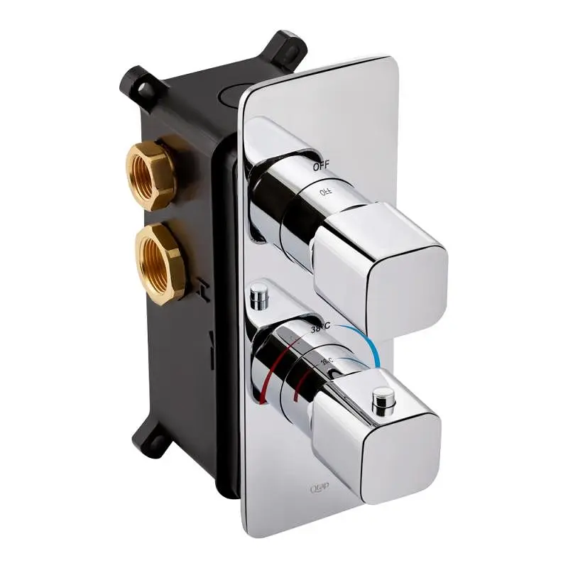 Термостат прихованого монтажу Qtap Votice 65T105NGC, Хром