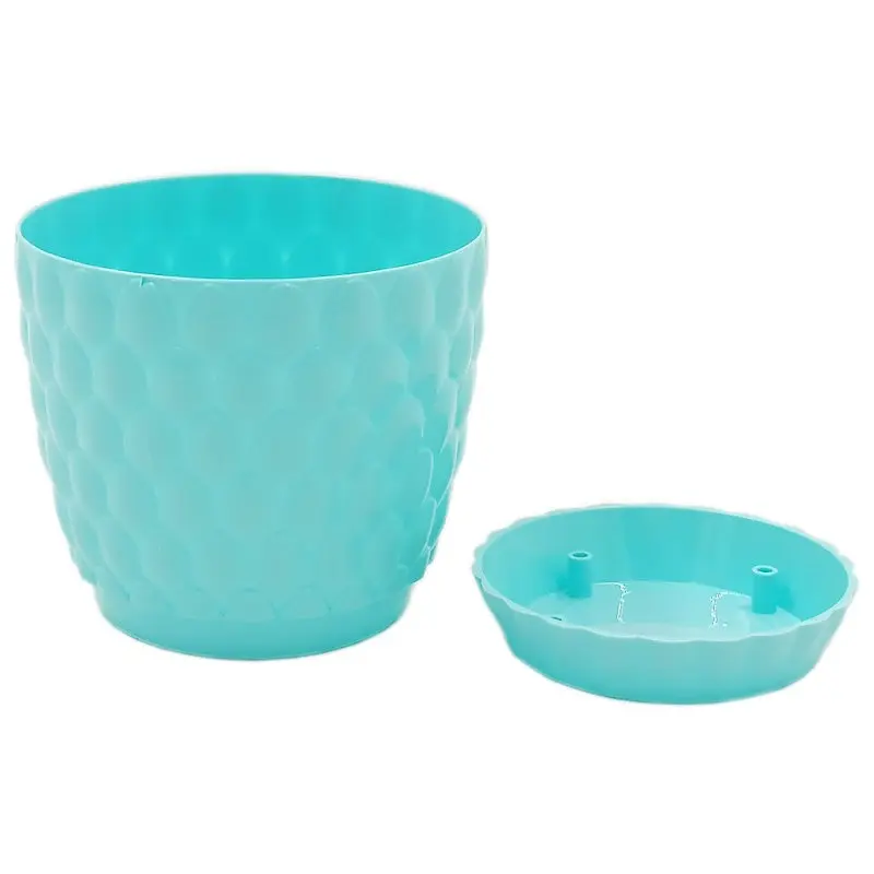 Горшок для цветов Alyaplastik Pinecone, 5.6 л, бирюзовый (ALY408blue) - фото 2