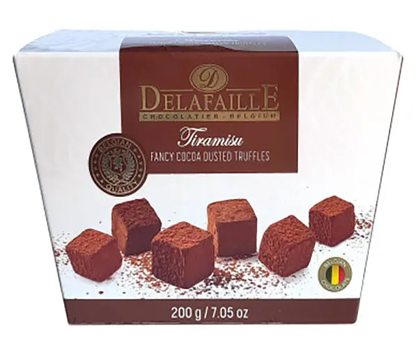 Цукерки трюфель Delafaille Tiramisu 200г.