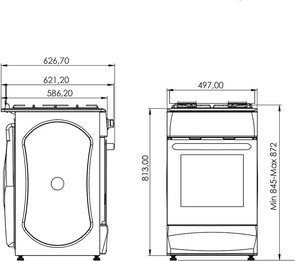 Плита газова Grunhelm G4F5600W - фото 10