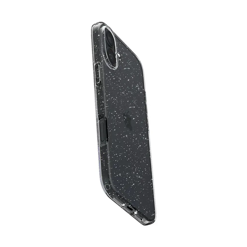 Чехол Spigen Liquid Crystal Glitter для iPhone 16 Crystal Quartz (ACS08192) + защитное стекло - фото 4