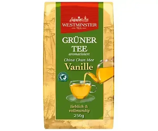 Чай зелений Westminster Gruner Tee Vanille з ваніллю 250г.
