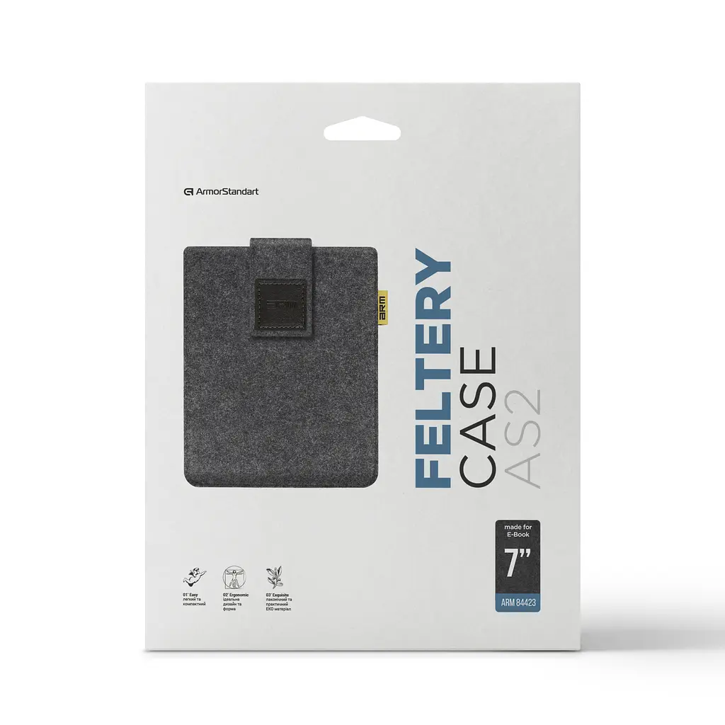 Чохол для електронної книги ArmorStandart Feltery Case AS2 для E-Book 7 Black (ARM84423) - фото 2