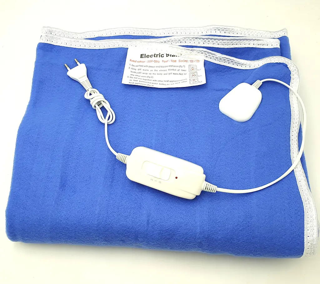Електропростирадло електро грілка електричне простирадло LUX electric blanket 120*155см 100Вт UKC синій - фото 2