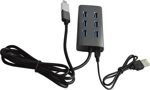 Хаб USB KH700 Grey USB 3.0 - 7xUSB 3.0 Maiwo teh0019599 - фото 2