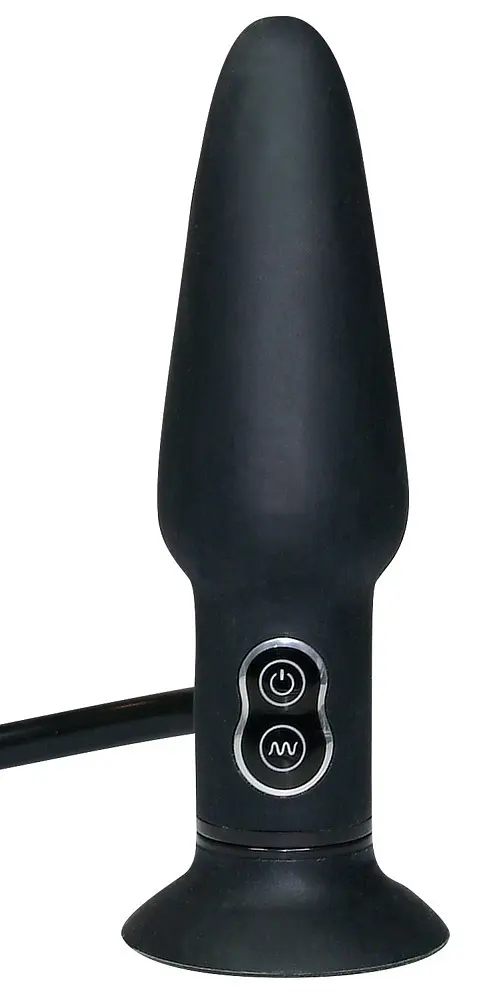Анальна пробка - True Black Vibrating Anal Plug - фото 4