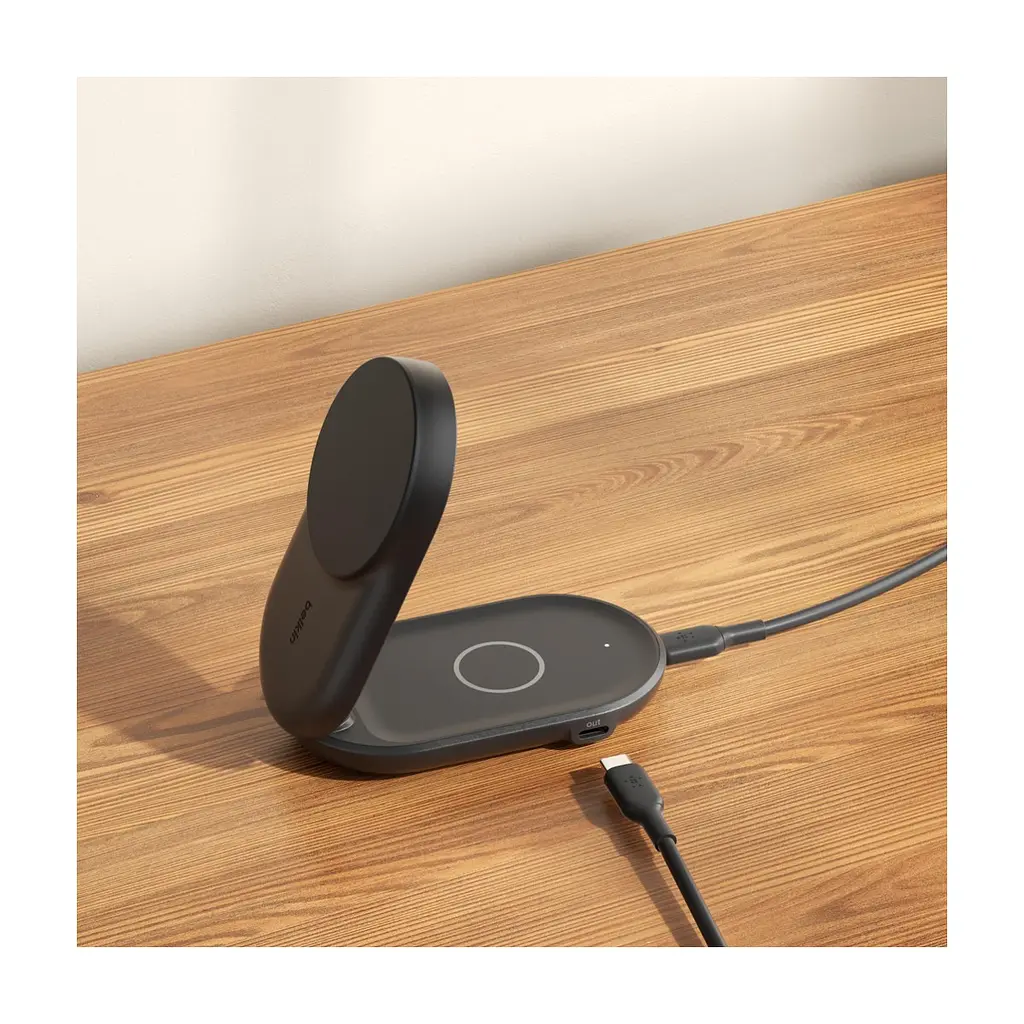 Зарядний пристрій Belkin UltraCharge Wireless 2-in-1 25W black (WIZ039KQBK) - фото 6