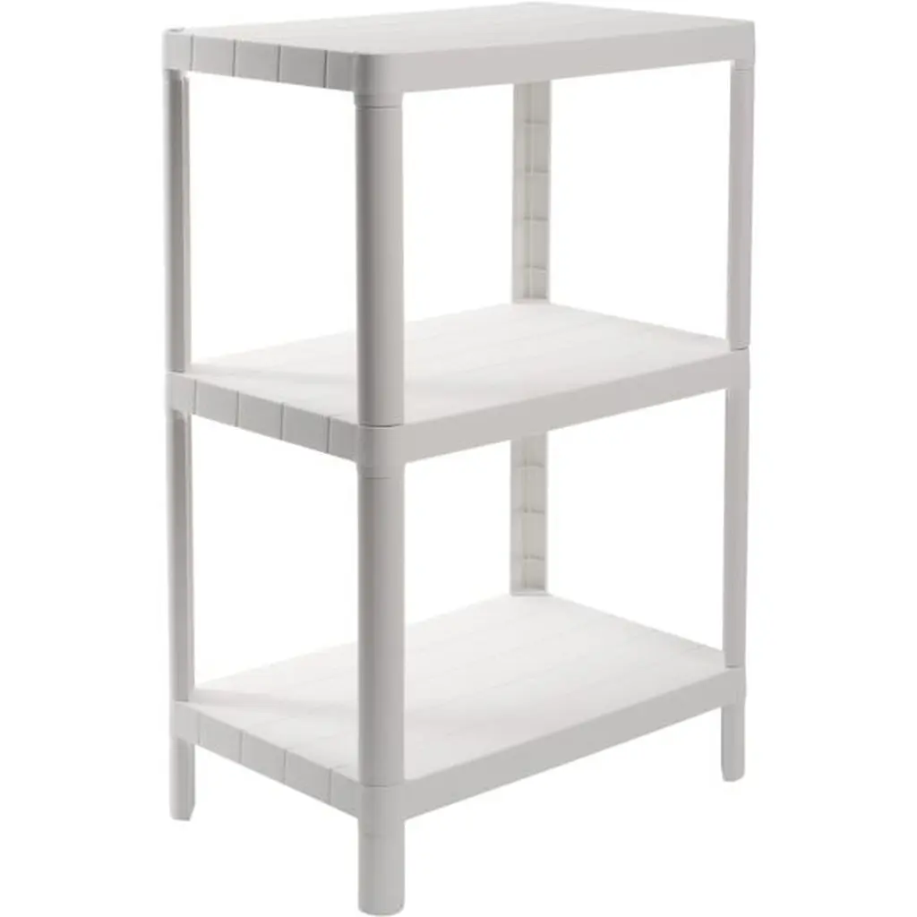 Этажерка Violet House Olympic 3-х ярусная белая (6031 Olympic 3 пол. WHITE 27*42*67 см) - фото 3