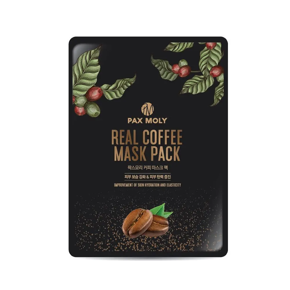 Маска тканинна Pax Moly Real Coffee з екстрактом кави