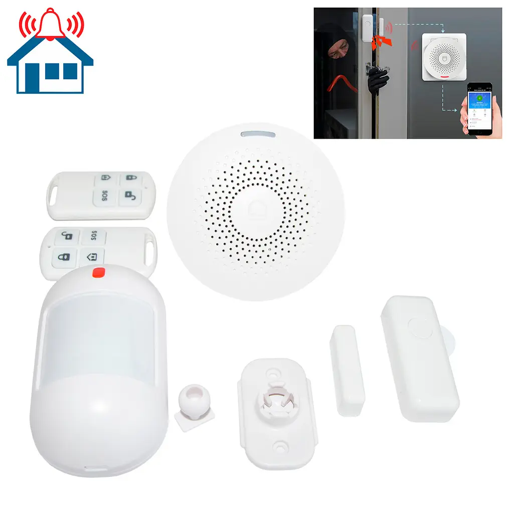 Бездротова сигналізація для дому wifi домашня сигналізація Wifi Smart Alarm System APP TUYA - фото 2