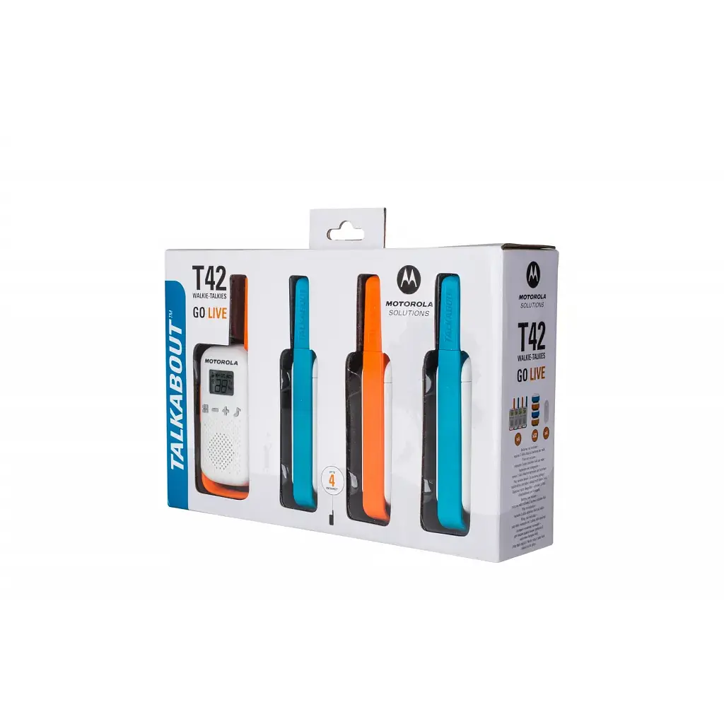 Портативна рація Motorola TALKABOUT T42 Quad Pack (B4P00811MDKMAQ) - фото 5