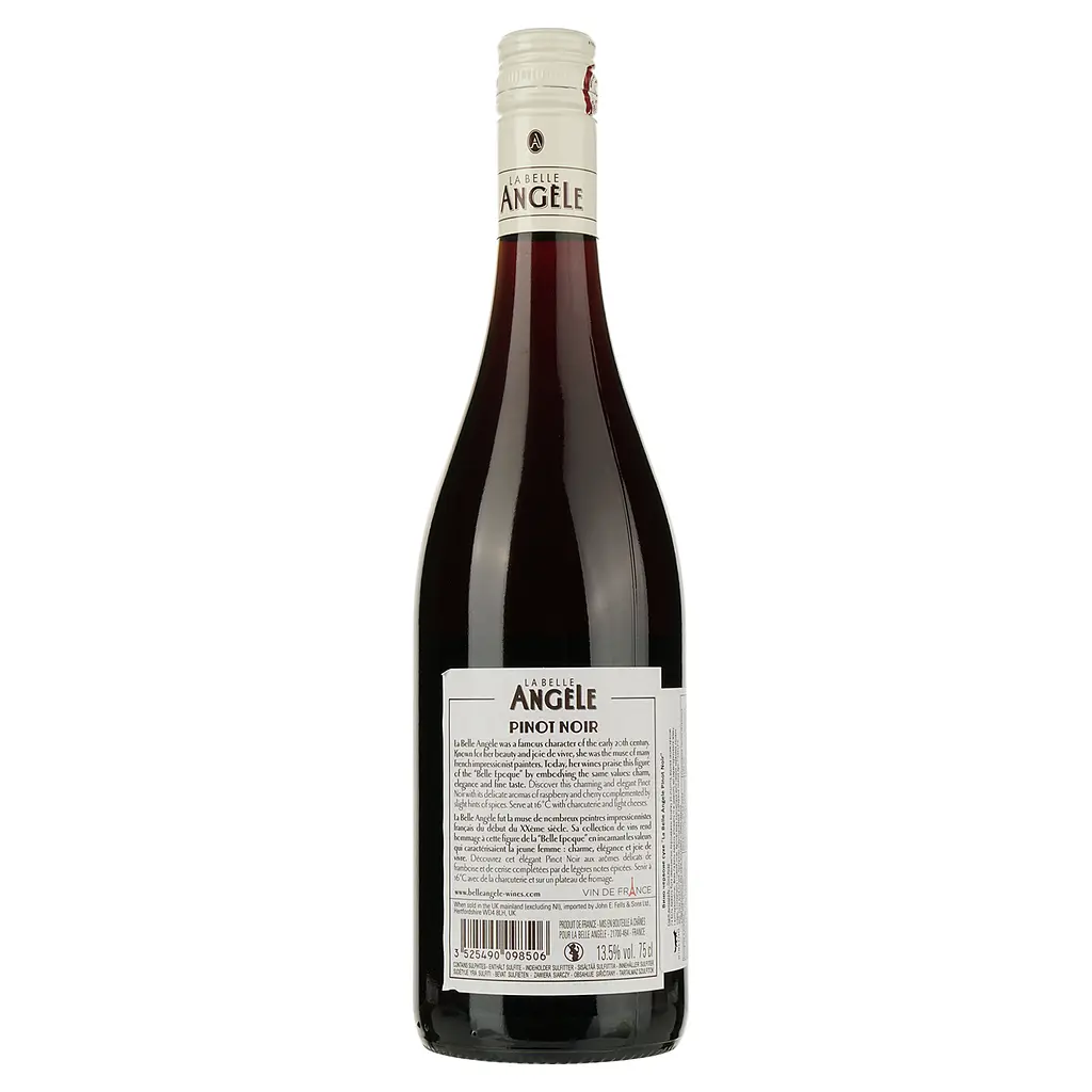 Вино Badet Clement La Belle Angele Pinot Noir, червоне, сухе, 13%, 0,75 л (8000019948671) - фото 2