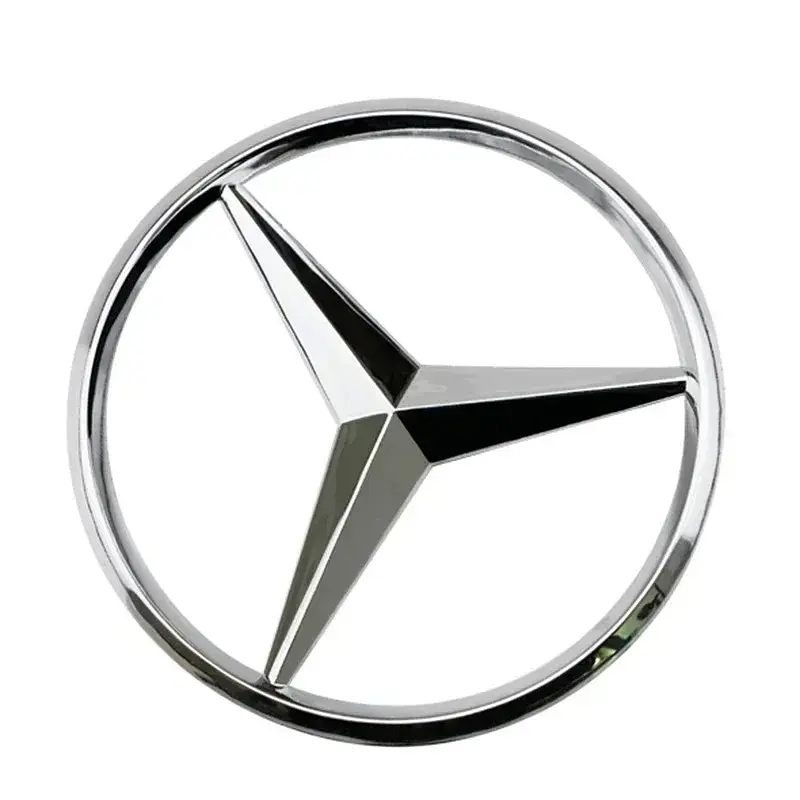 Емблема задня Mercedes-Benz W205 хром 82мм (3 напрямні + скотч) OEM A2058170216 - фото 3