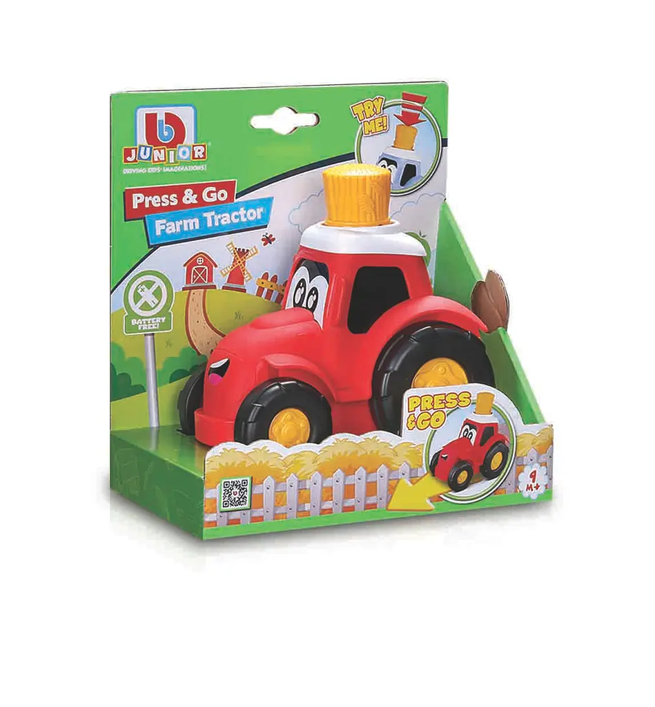 Трактор іграшковий Bb Junior Press & Go червоний (16-89026RD) - фото 2