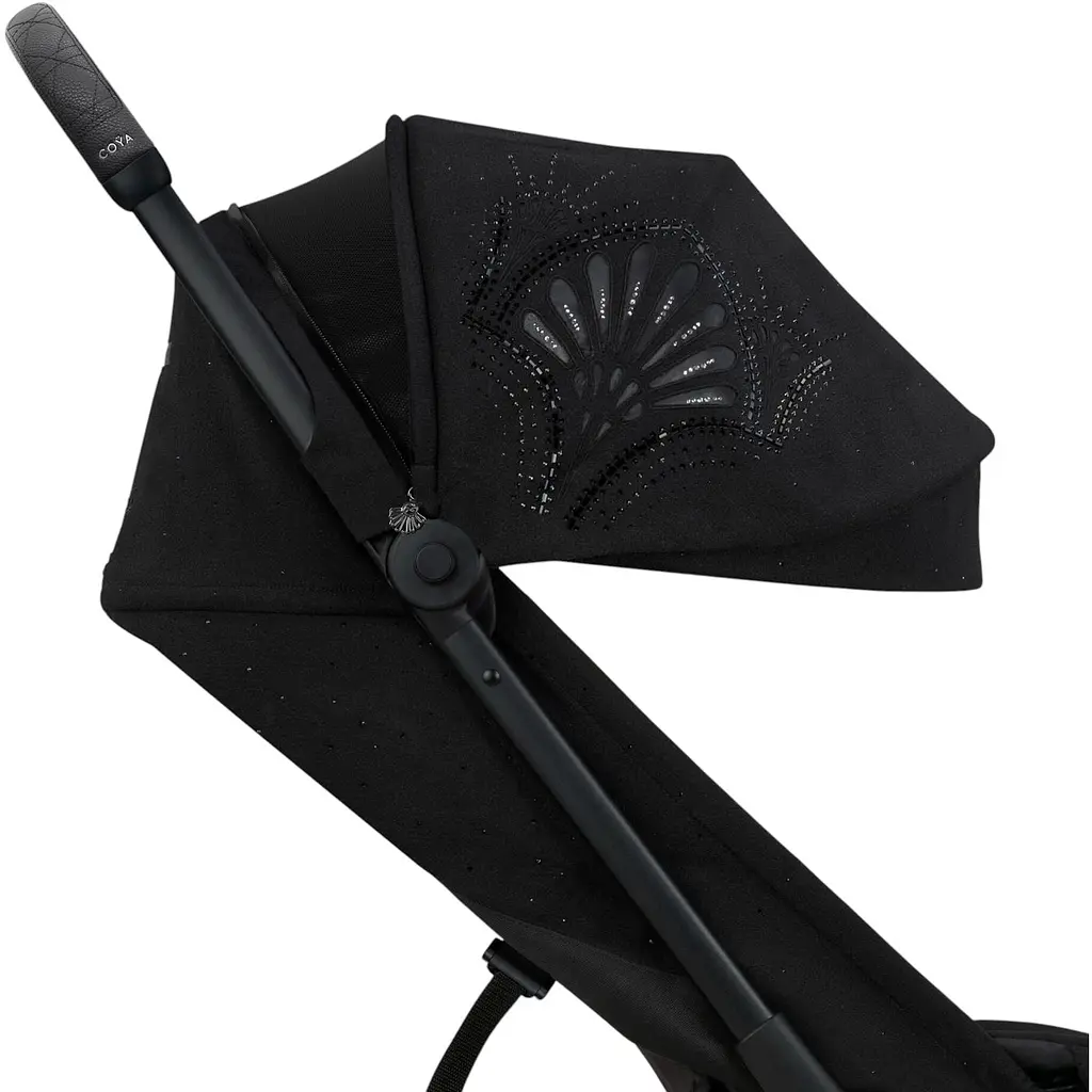 Коляска Cybex Coya La Parisienne з бампером та дощовиком чорна (522003061) - фото 7