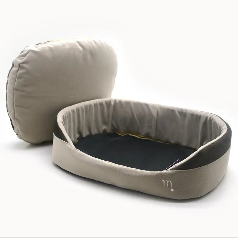 Лежак для котів та собак Zoo-hunt Елегант коричневий №2 375х495х130 мм - фото 2