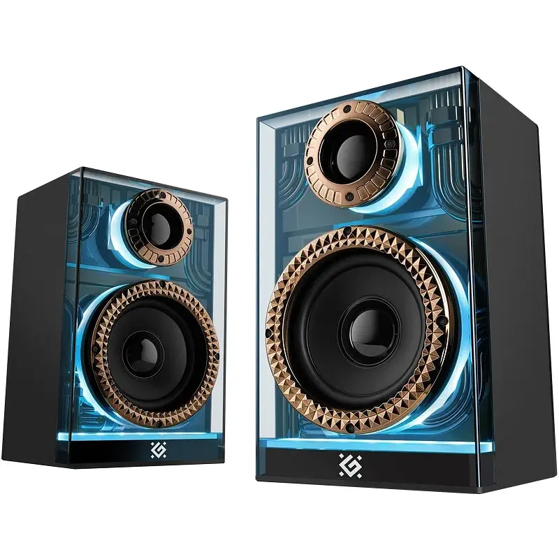 Акустична система 2.0 Defender Futuro, 20Вт Bluetooth/USB/TF/AUX, LED, чорна - фото 5